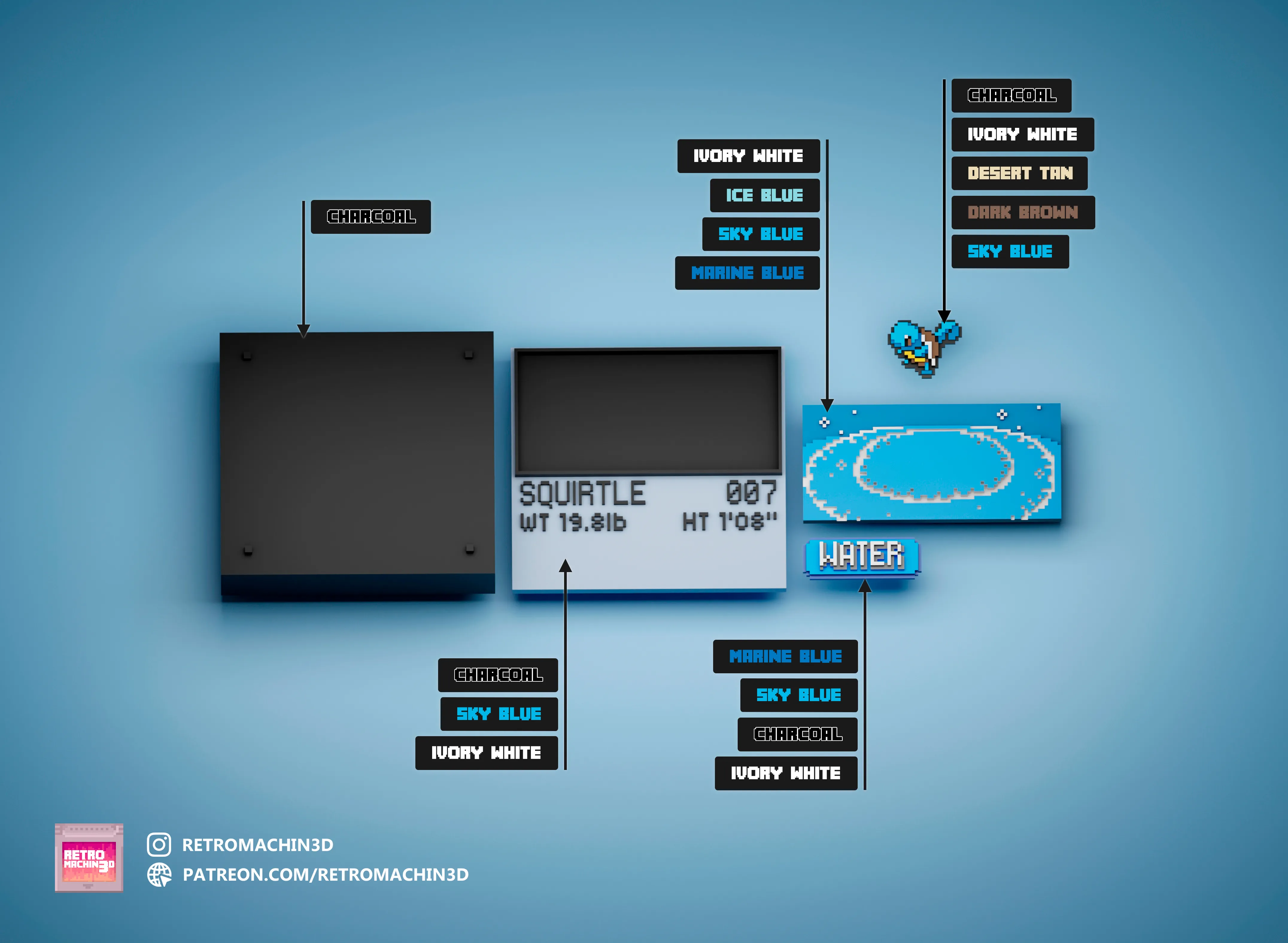 Squirtle color reference