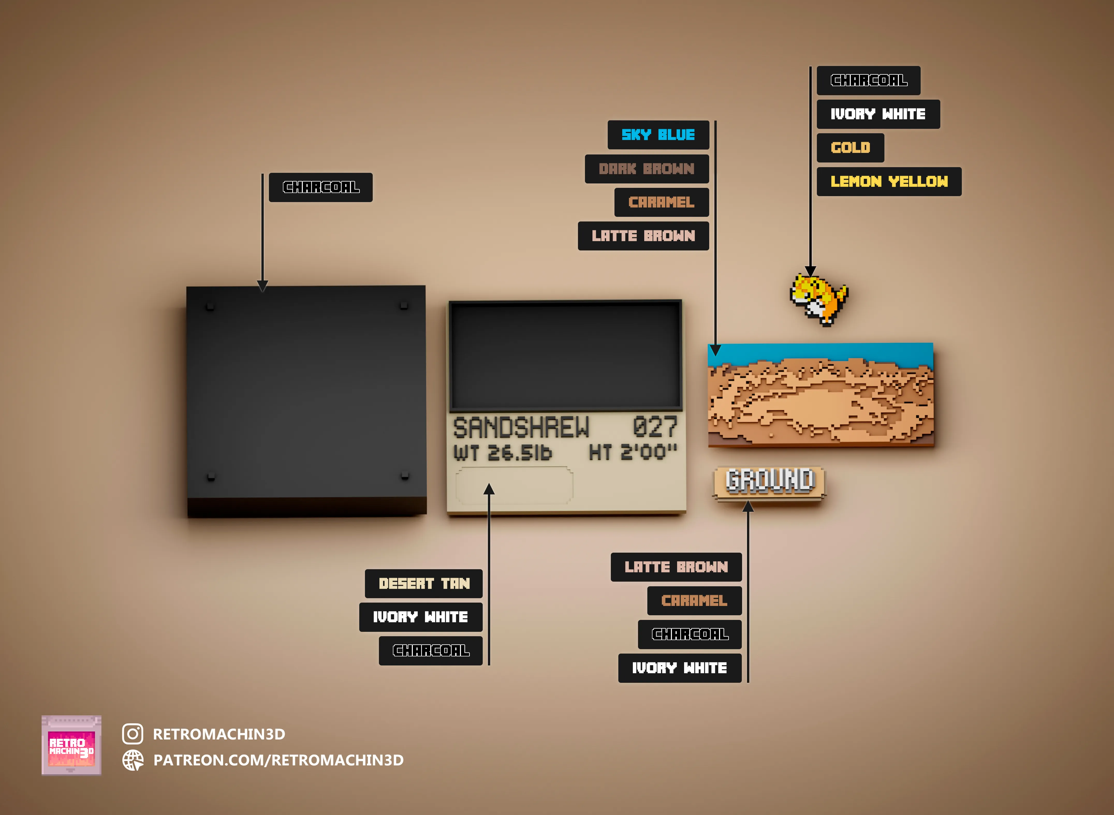 Sandshrew color reference