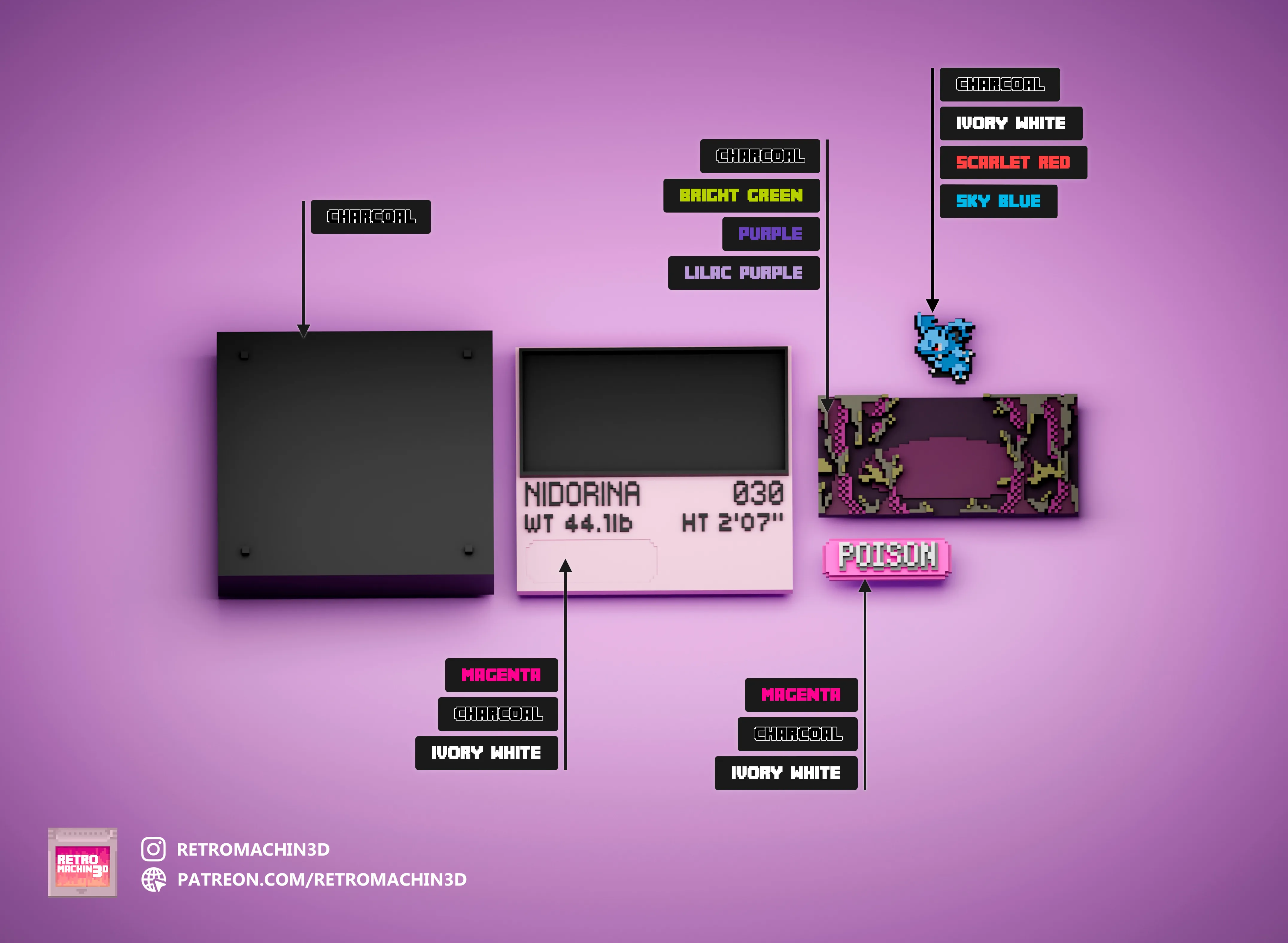 Nidorina color reference