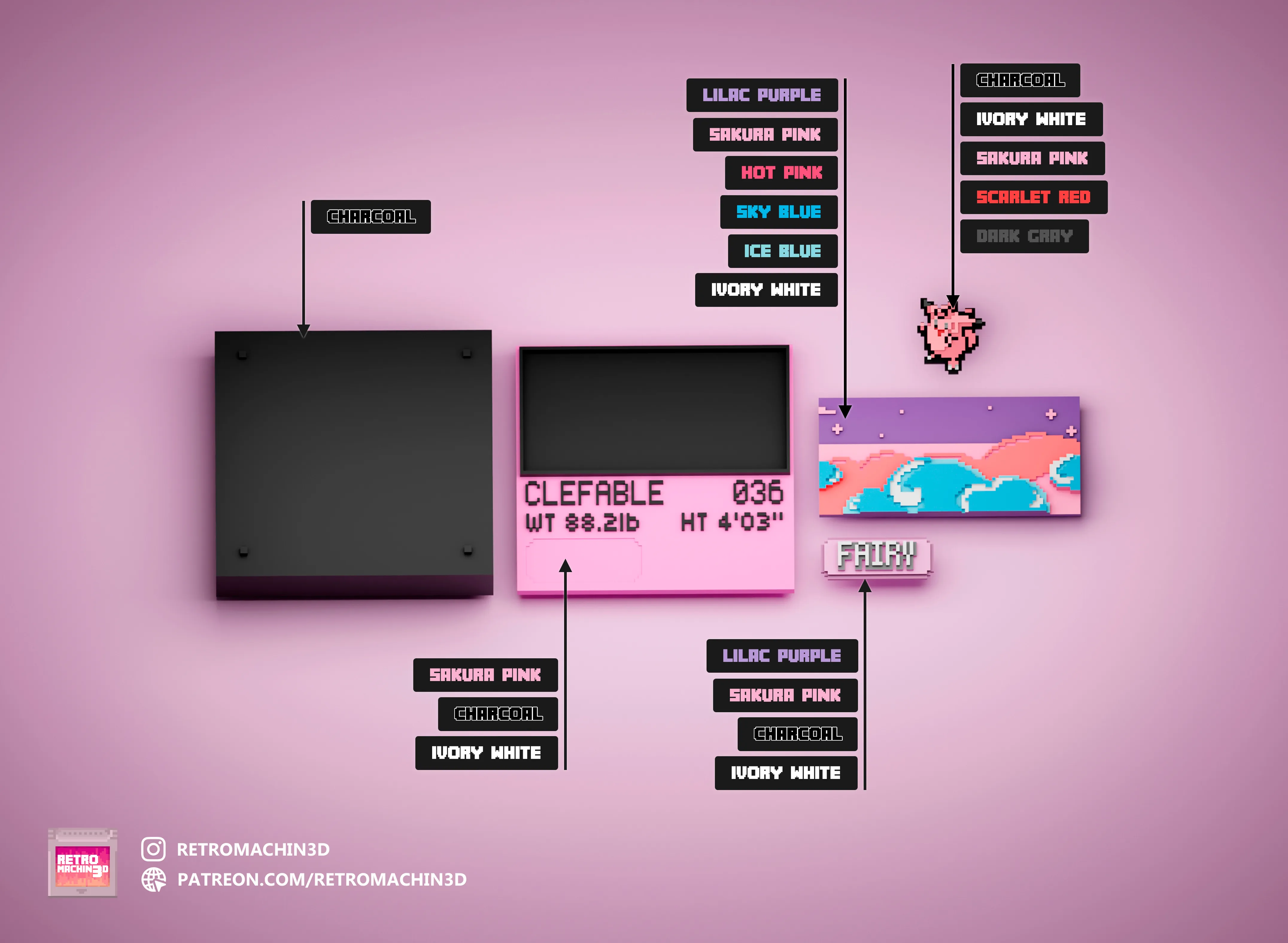 Clefable color reference