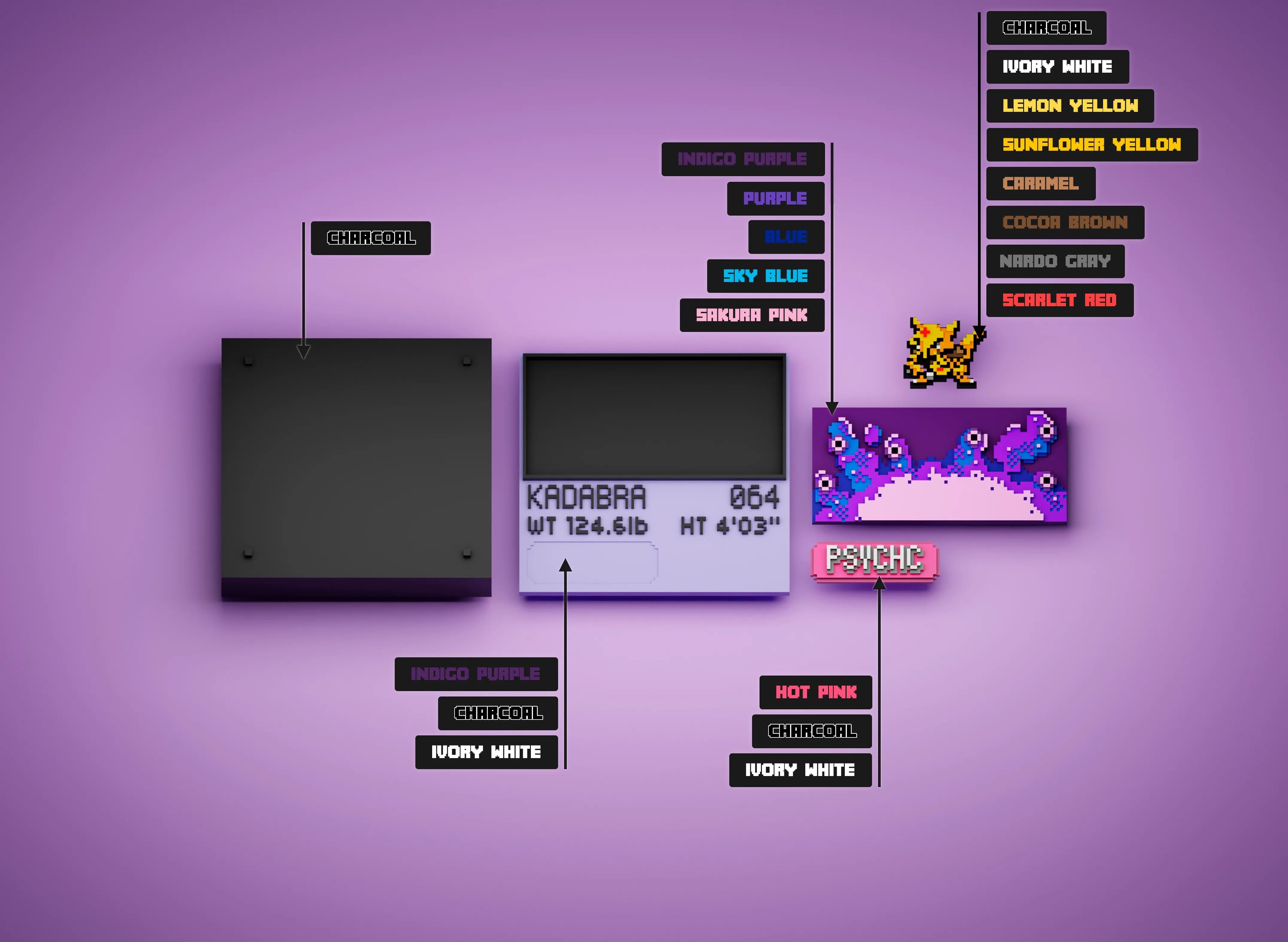 Kadabra color reference