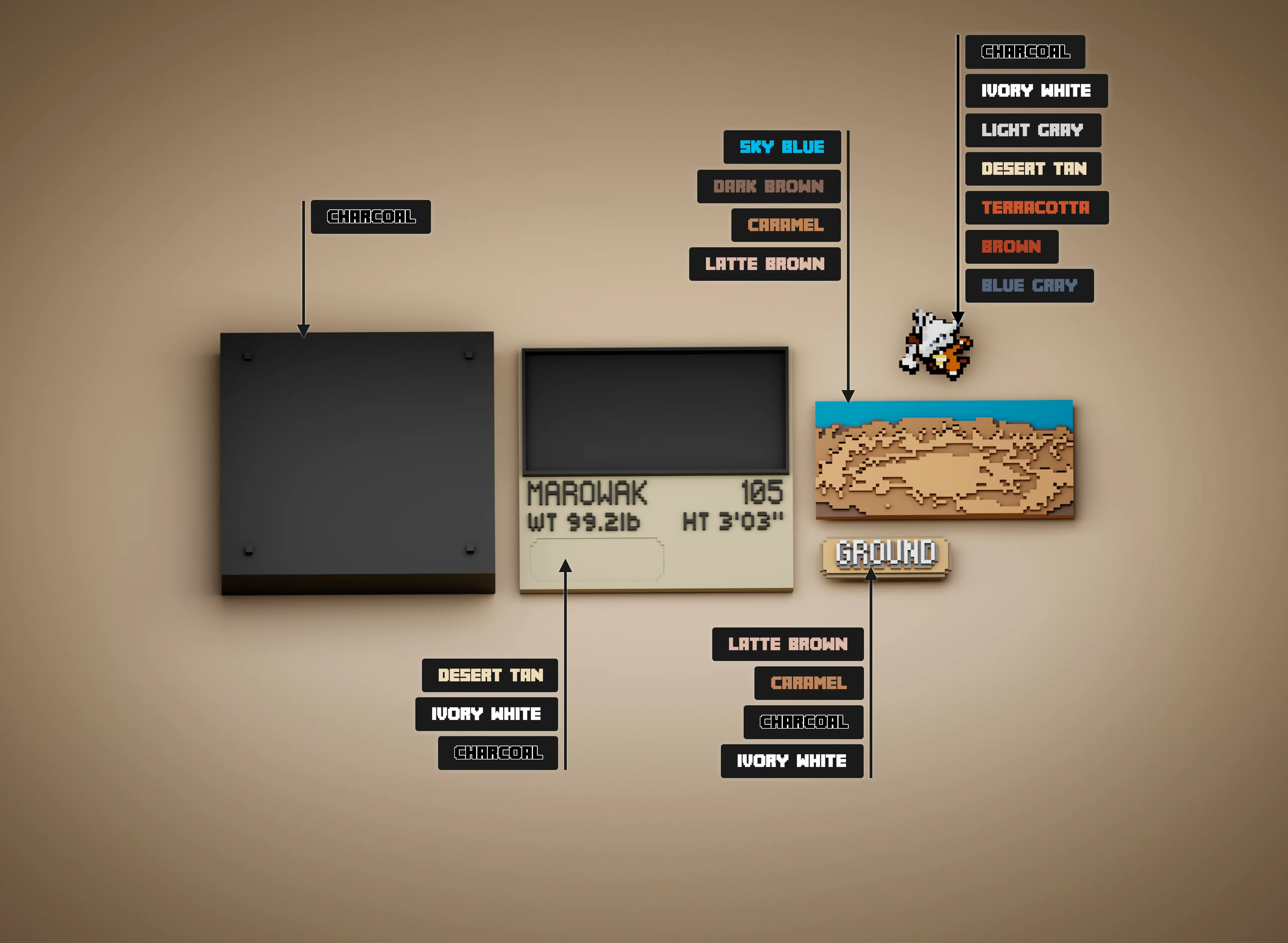 Marowak color reference