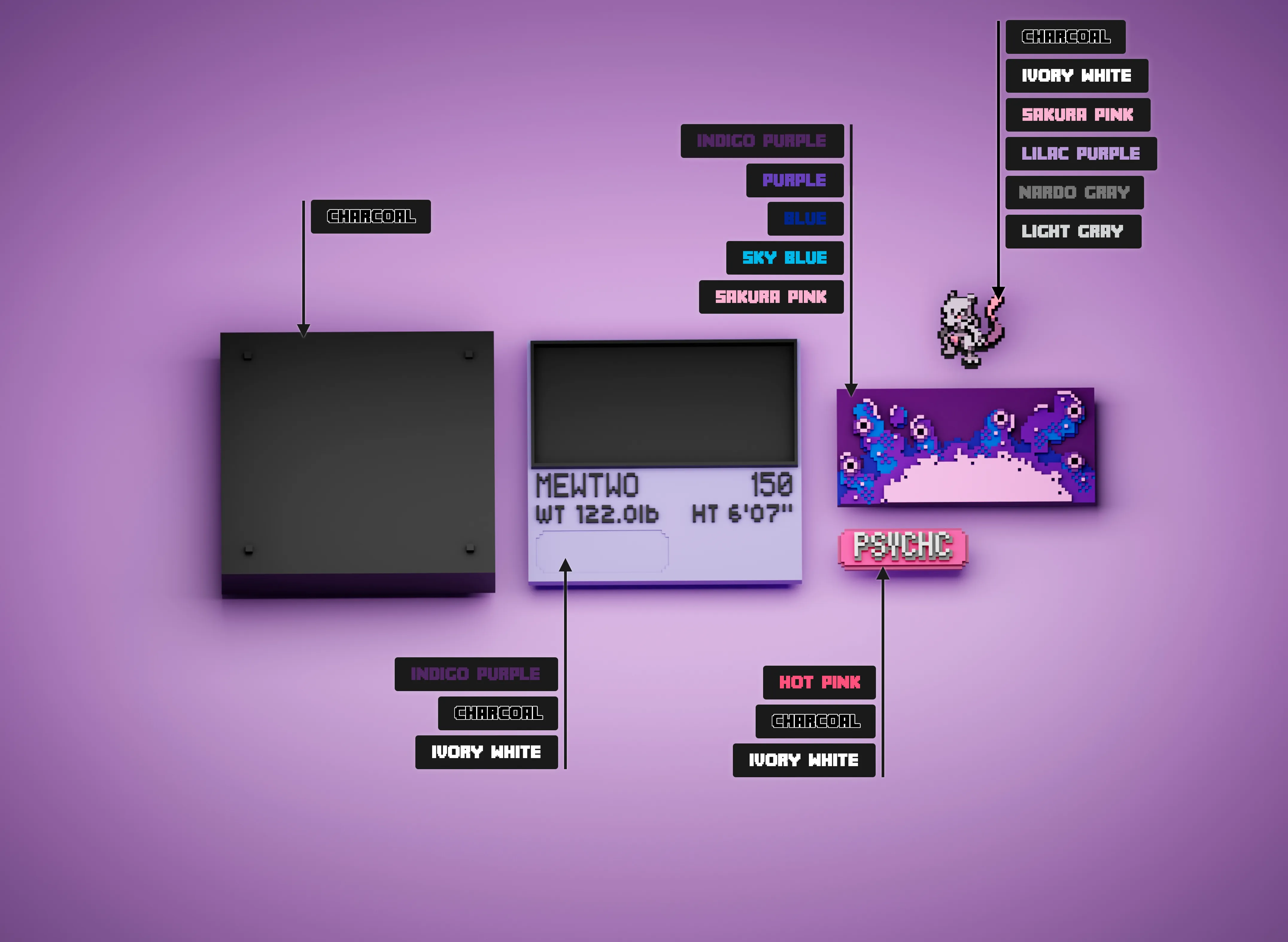 Mewtwo color reference