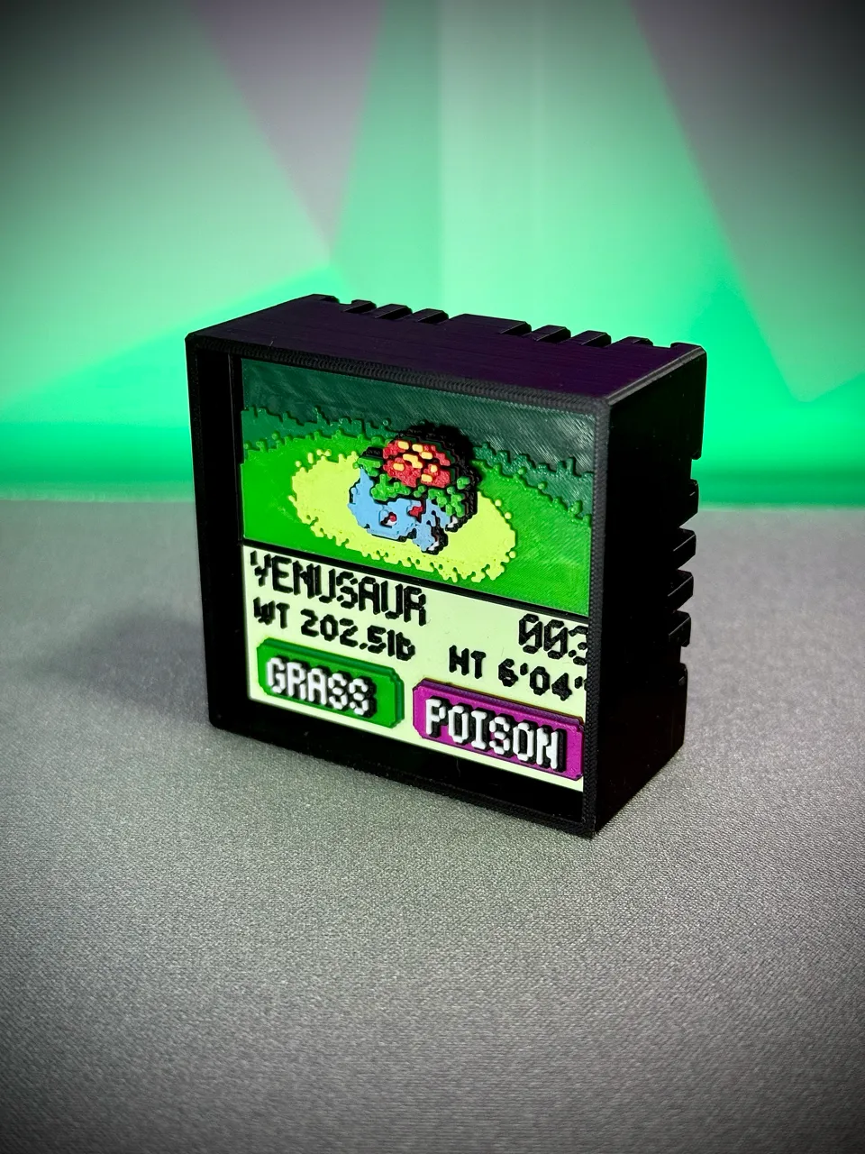 Venusaur real printed model - angle view