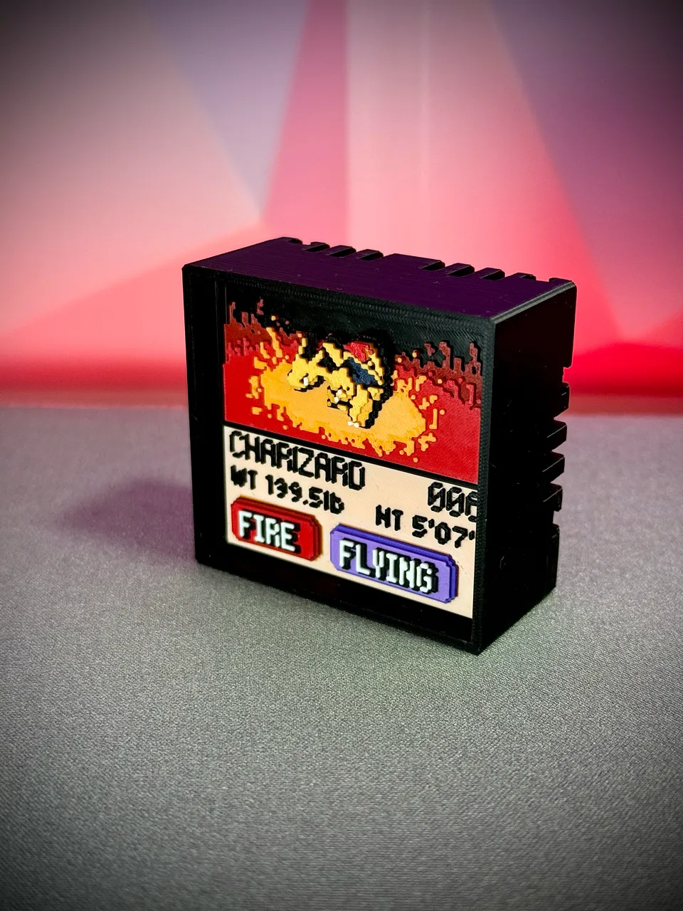 Charizard real printed model - angle view