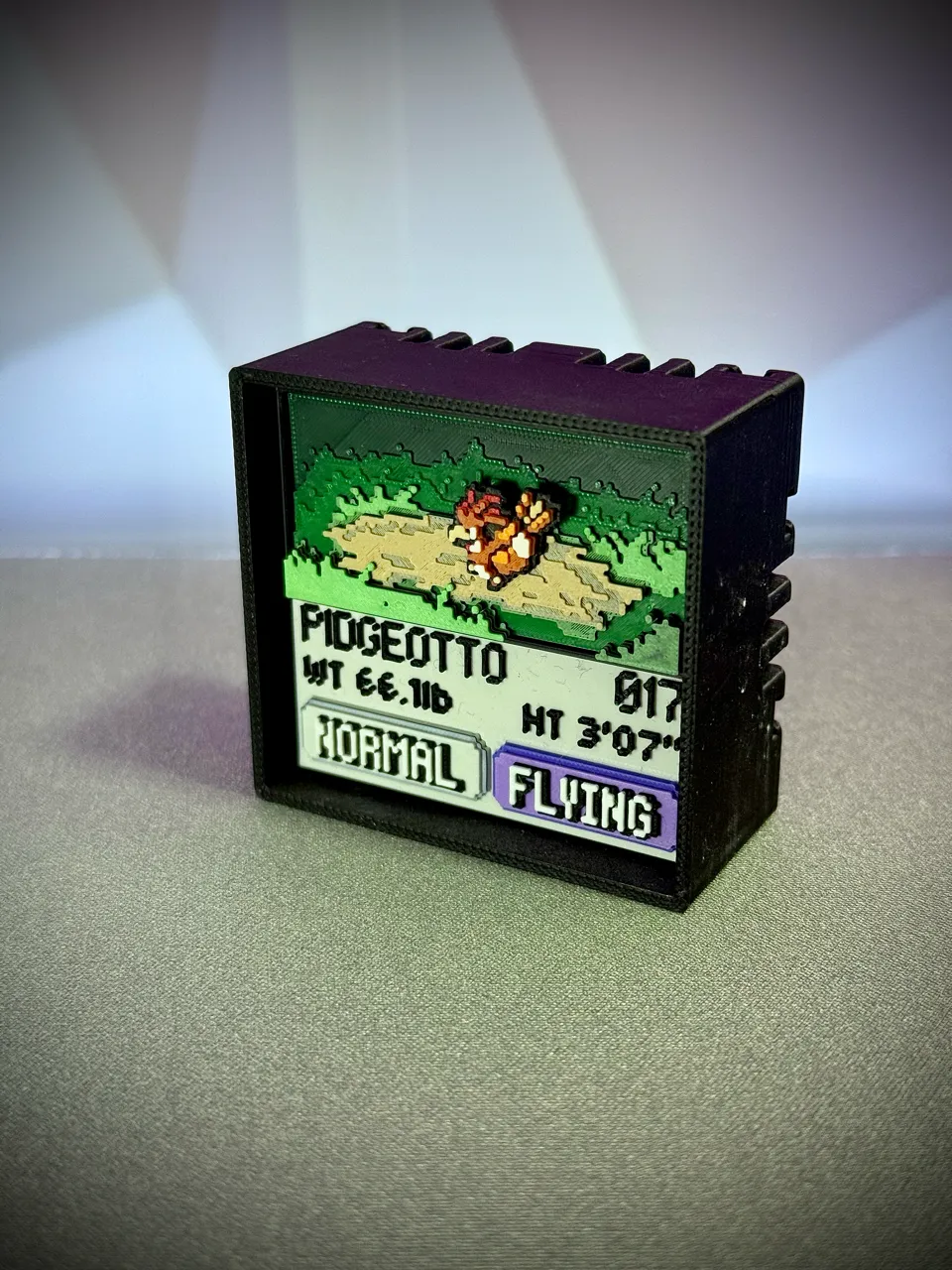 Pidgeotto real printed model - angle view