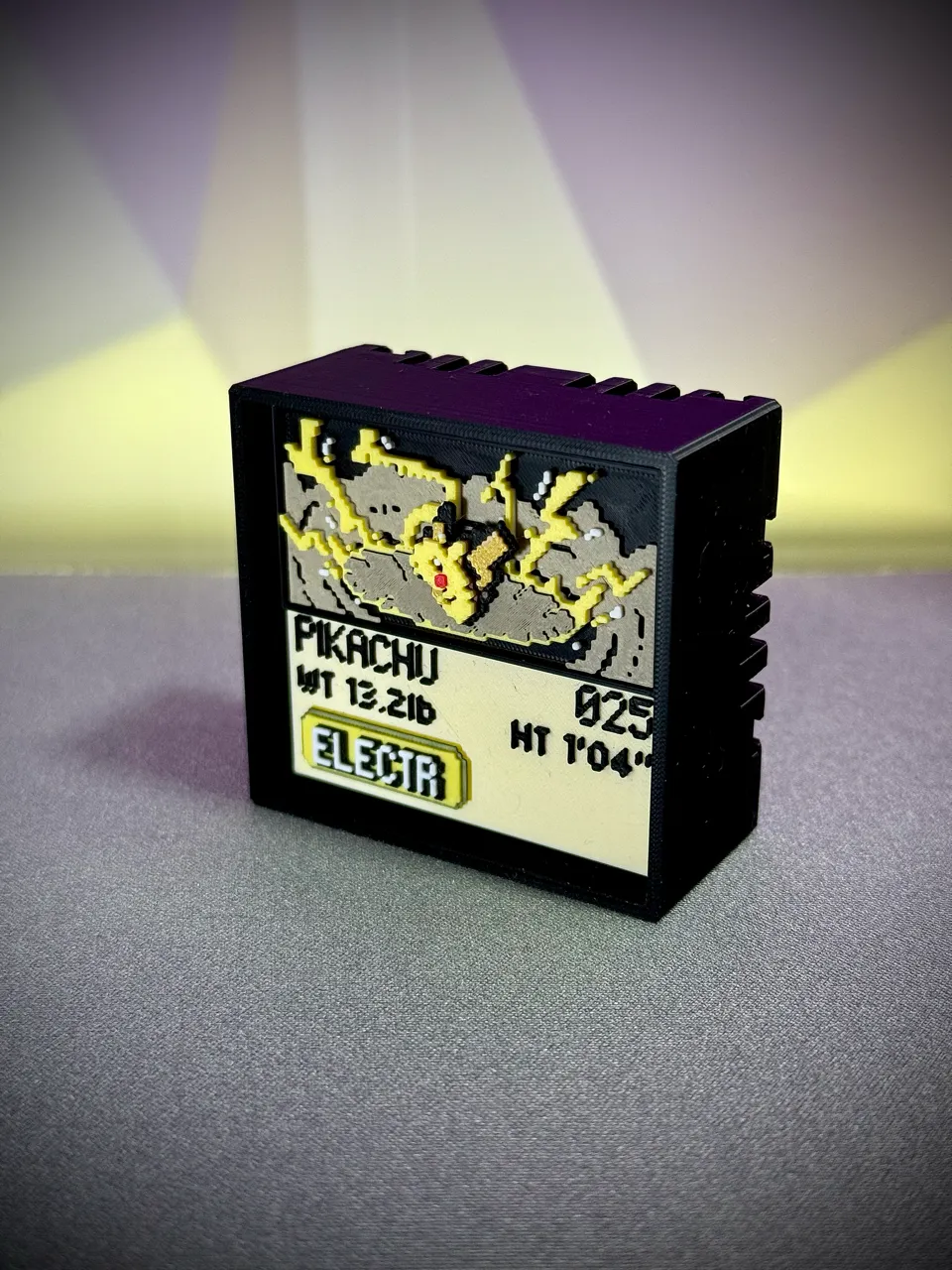 Pikachu real printed model - angle view