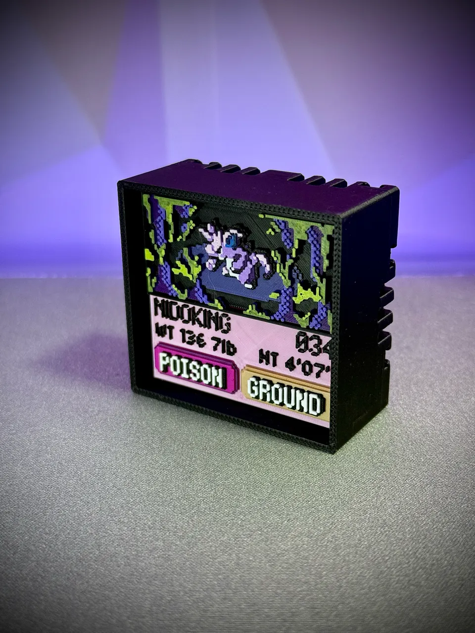 Nidoking real printed model - angle view