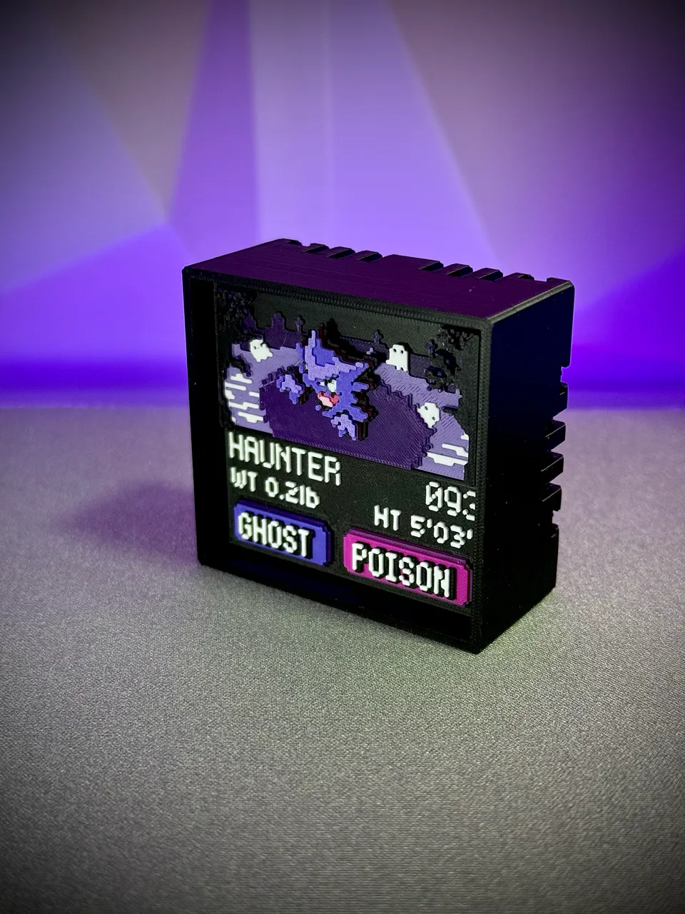 Haunter real printed model - angle view