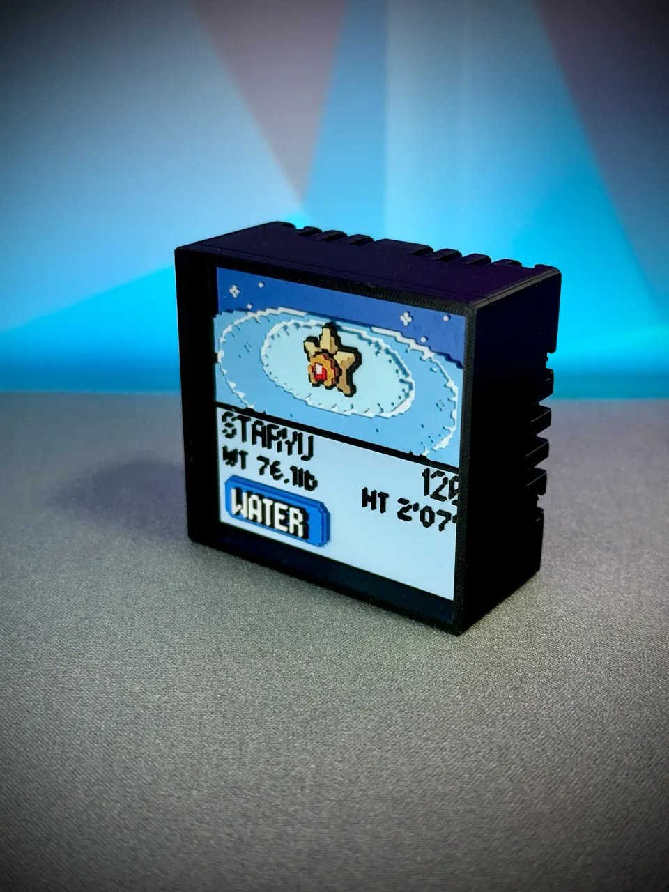 Staryu real printed model - angle view
