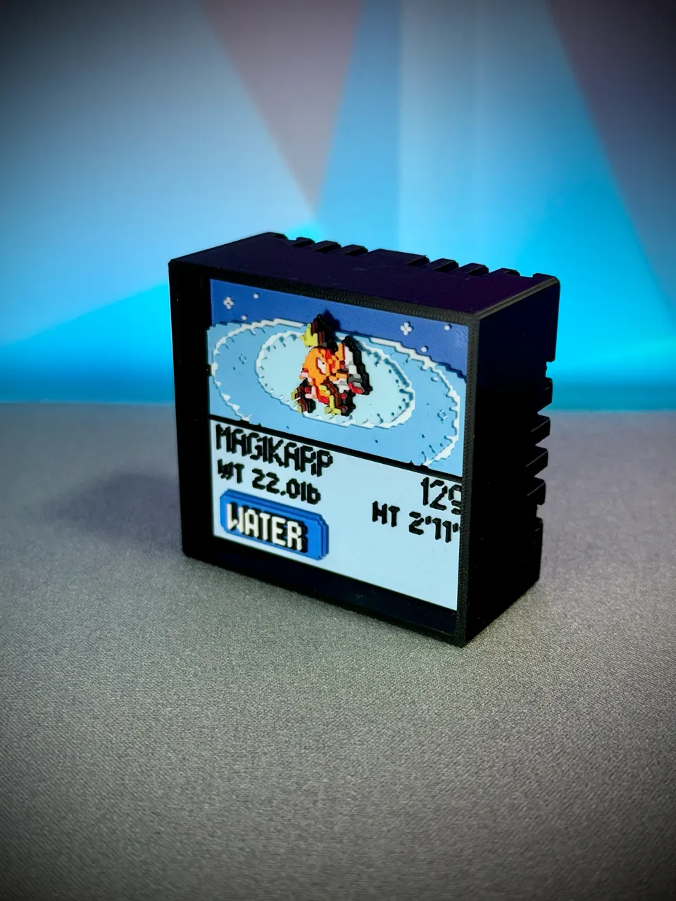 Magikarp real printed model - angle view