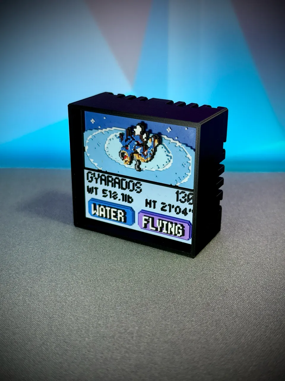 Gyarados real printed model - angle view