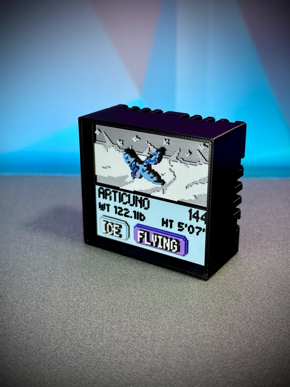 Articuno real printed model - angle view