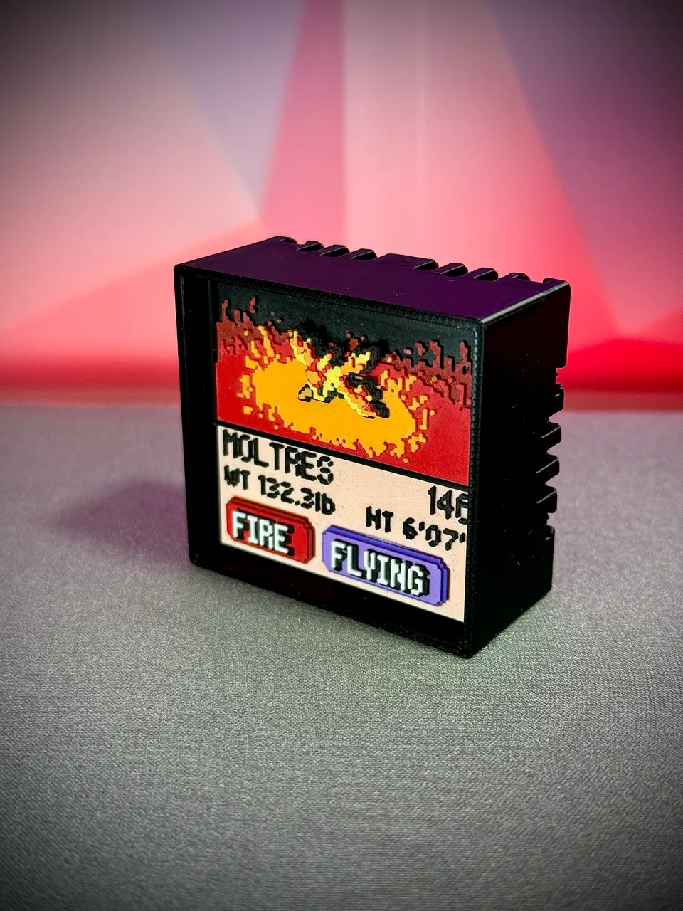 Moltres real printed model - angle view