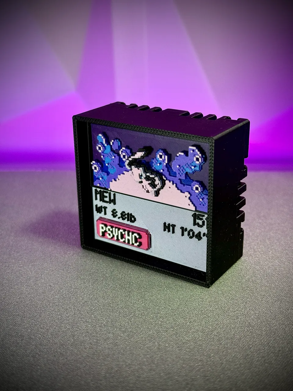 Mew real printed model - angle view